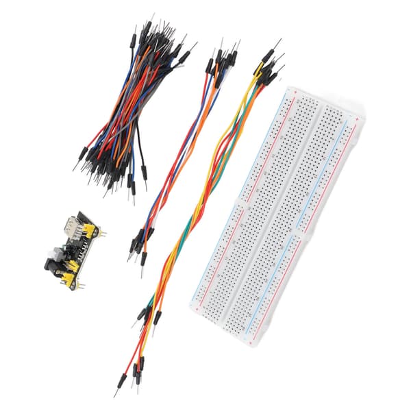 830 Tie Points Breadboard 3.3V 5V Strømforsyningsmodul med Jumper Kabel Kit til DIY Kredsløbsprojekter