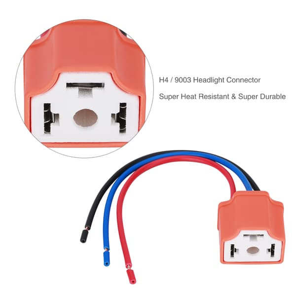 H4 9003 Keramisk Panel Lys Sokkel Adapter Ledningsnett