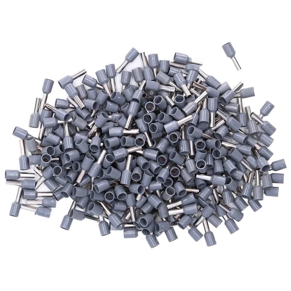 1000 st Isolerade Hylsor Elektriska Stift Krympterminaler 12 AWG Tråd Ändkontakter Kit E4009
