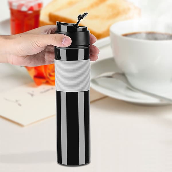 Kantava Kahvipannu Pullo - 350ml, Musta