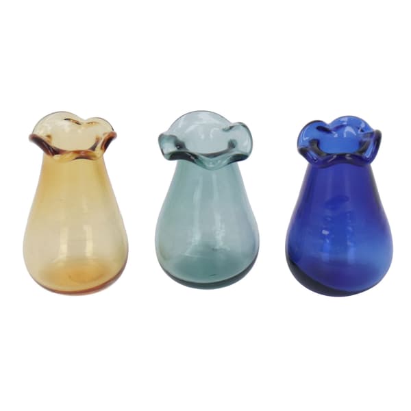 3-delad Dockhus Glasvas DIY Simulerad Miniatyrvas Dockhus Landskapsdekoration Tillbehör Typ B