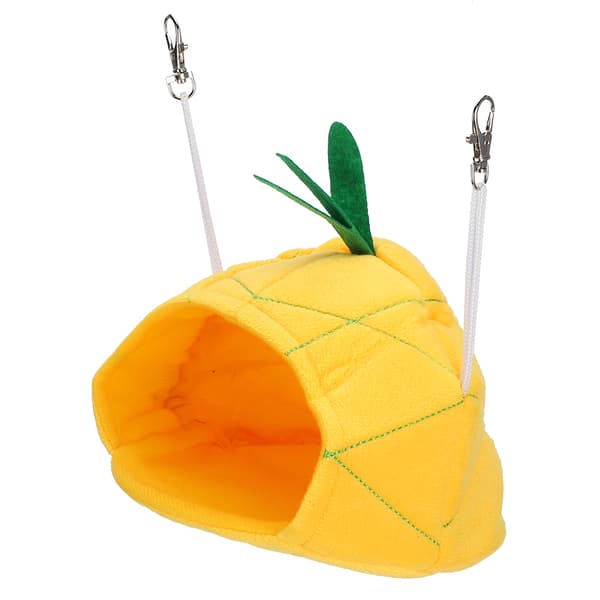 Gyllene Hamster Varm Hängande Säng Vinter Sovkoja Litet Djur Lekhus Ananas Design