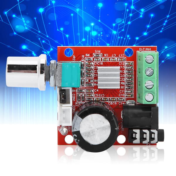Digital Mini Stereo Audio Volume Potentiometer Forstærkermodul PAM8610 DC 8V til 12V