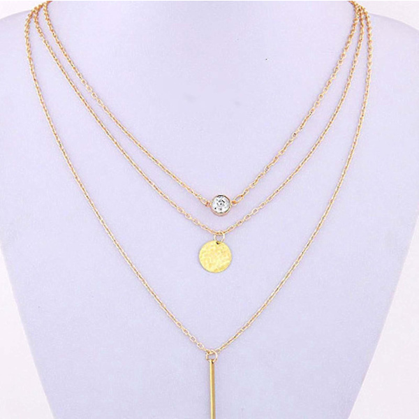 Naisten Moon Star Pendant Choker -kaulakoru kultainen hopea pitkäketjuinen koru