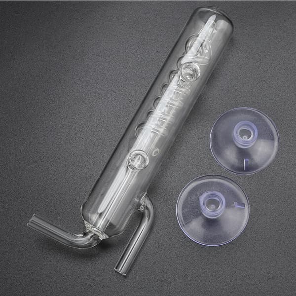 Transparent Glas Akvarium CO2 Bubbelräknare Extern Mätare