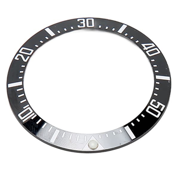 40 mm keramisk urkransindsats, sort base, hvide tal, reparationsværktøj til urmager