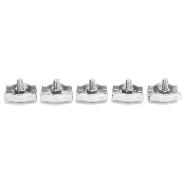 Simplex 5 Stk. Wire Reb Klemme Rustfrit Stål Marine Hardware Fastgørelse Skovbrugsmaskiner 6 mm 0,24 Tommer