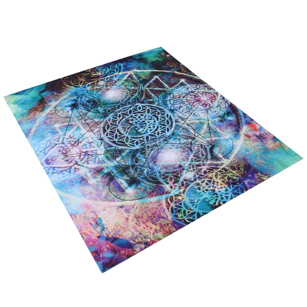 Abstrakt Geometri Polyesterveggteppe - Unik Veggdekorasjon til Hjemmet - 150x130cm