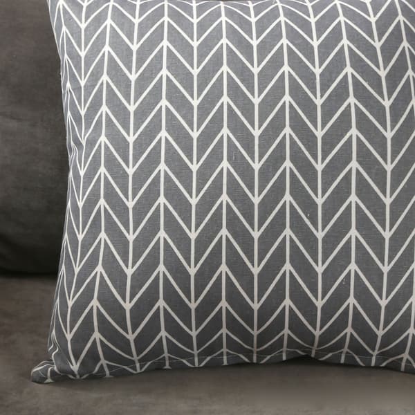 Nordisk stil grå chevron 45x45 pudebetræk sofapude etui boligtekstil
