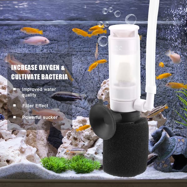 3 i 1 Mini Akvarie Svampefilter