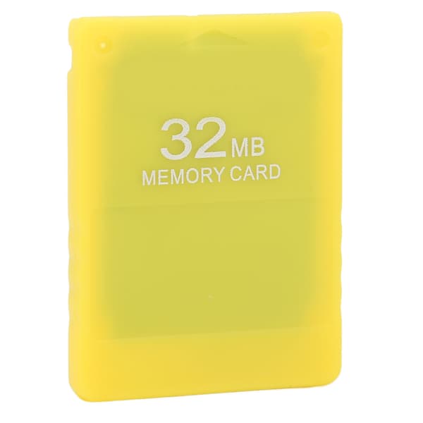 32MB höghastighets FMCB 1.966 minneskort PS2 datalagring gul