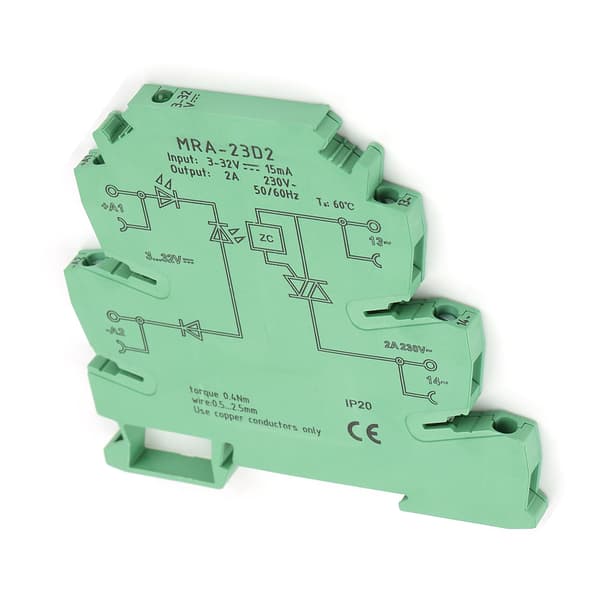MRa 23D2 Ultratynd 6,2 mm Solid State Relæmodul Input 3-32VDC