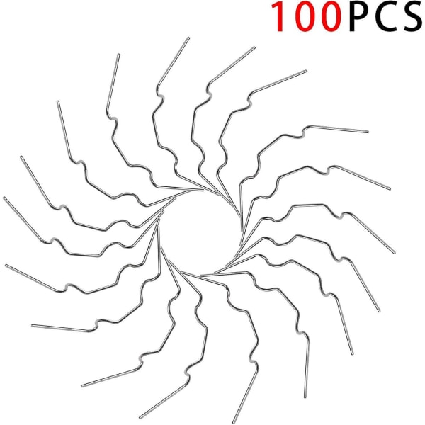 120 Pack kasvihuoneen lasikiinnikkeet, W-tyyppiset ruostumattomasta teräksestä valmistetut kiinnikkeet - Ihanteellinen onttolevypuristimiin ja lasikasvihuoneen kasvihuonetarvikkeisiin