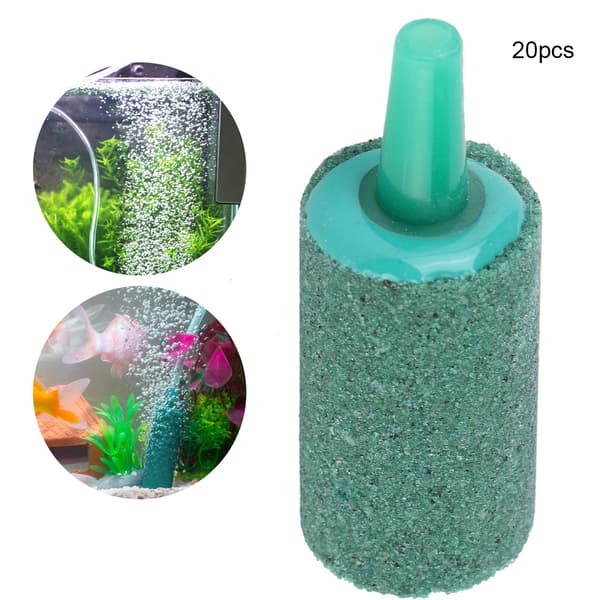 20 st Gröna Sandsten Cylinder Akvarium Syre Pump Luftningssten