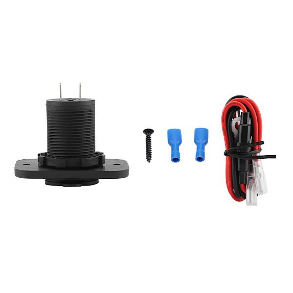 12V Dobbel USB Billader Socket Splitter Strømadapter