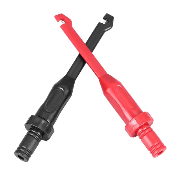2P Testledning Bananstik 4 mm Probe Multimeter Tilbehør Sort Rød til Måling