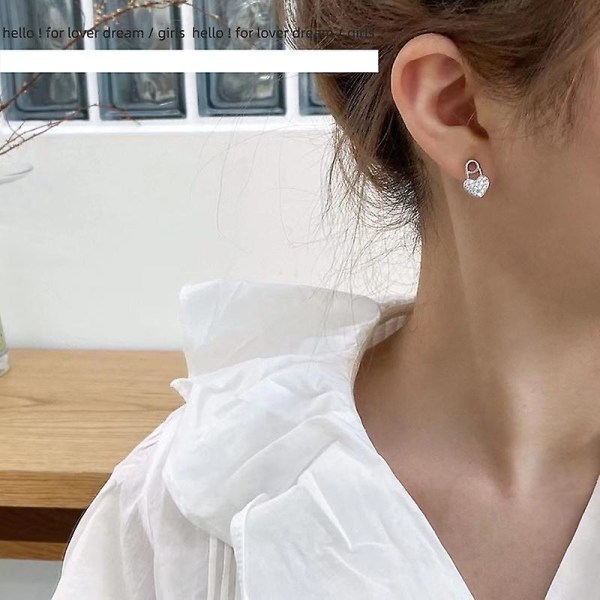 Øreringe Vintage Heart Stud Girls&#39; Modesmykker Ac2650 D356
