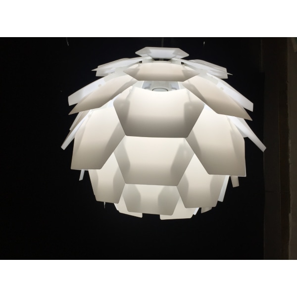 lampskärm, belysning hörn tallkotte montering lampskärm, kreativ design,