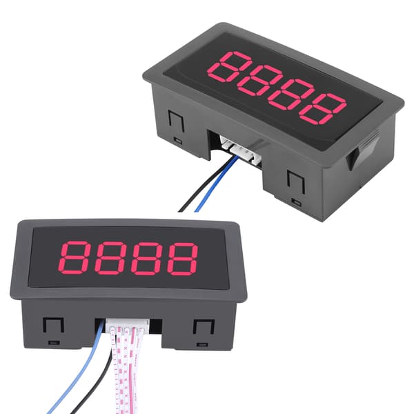 4-cifret LED-display 0-9999 Op Ned Plus Minus Rødt Panel Tæller
