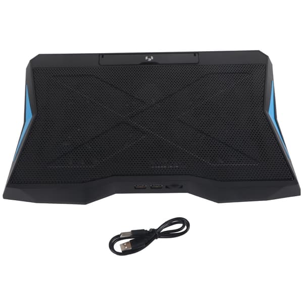 Bærbar Laptop Kølepude 6 Vifter Foldbar Justerbar Støjsvag Ergonomisk Sort