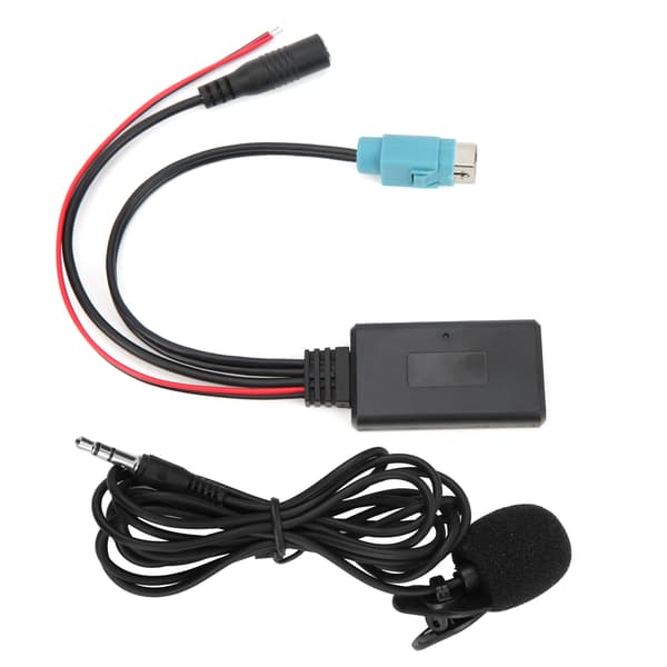 Bluetooth 5.0 AUX Kabel Adapter med Mikrofon Kompatibel Alpine KCE-236B CDA-9852E CDE-9887R
