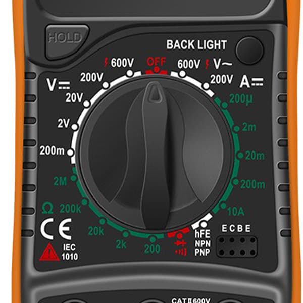 Digitalt Multimeter Høj Nøjagtighed Spænding Strøm Modstand Måler Voltmeter Amperemeter