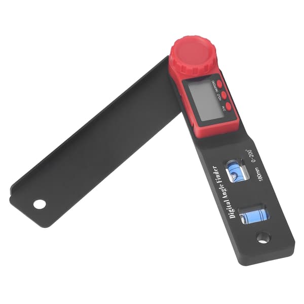 2 i 1 Mini Digital Vinkelmåler Lineal Vinkelmåler Blå Bobler LCD Display Nonius Caliper til Træbearbejdning