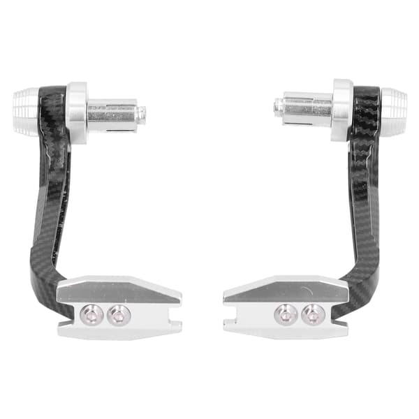 Motorcykelstyreskydd Kolfiberstil Aluminiumlegering Universal 22mm/0.87in Silver
