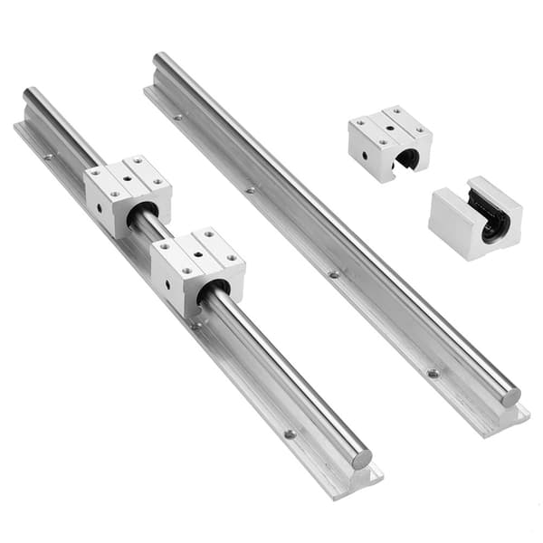 SBR12 400mm Lineær Glideskinne Aksel 2x med 4x Lagerblokker