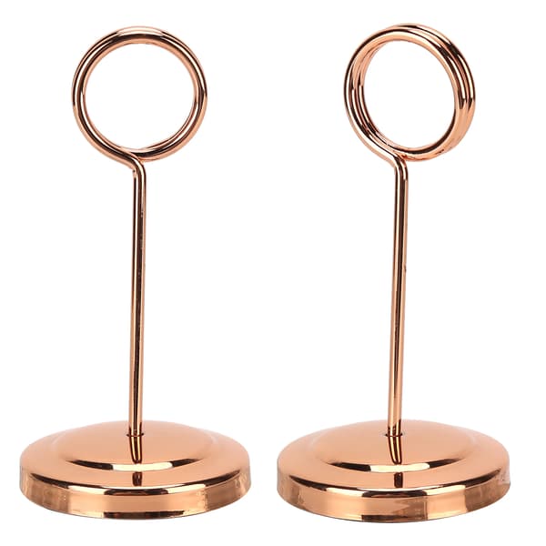 Bordnummerholder i Rustfrit Stål - Holdbar, Farvefast, Let - 10,5 cm - Rosenguld