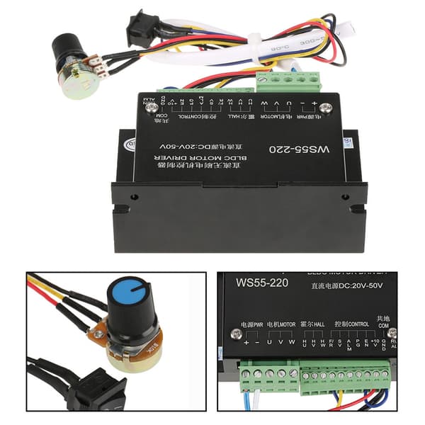48V 500W CNC Børsteløs Spindel Motor Controller