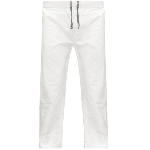 Elastic Beach Yoga Casual Byxor med dragsko för män White 2XL