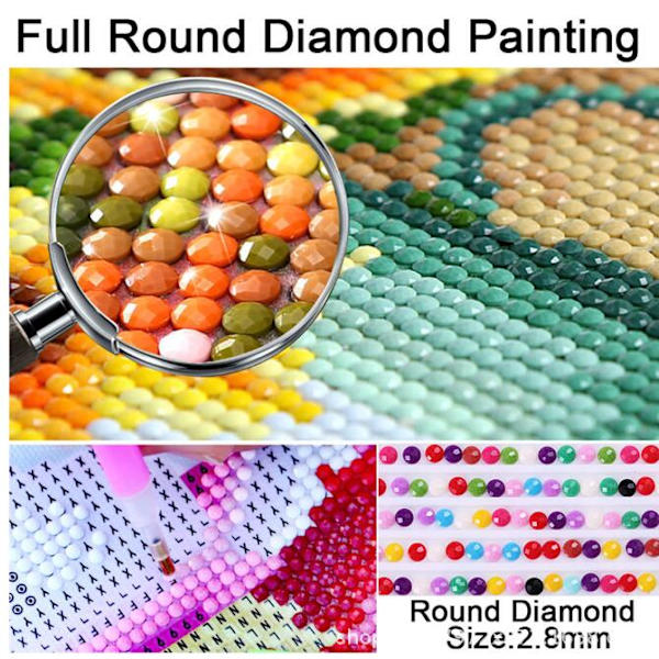 5D DIY Space Fox diamond painting (30*40cm)