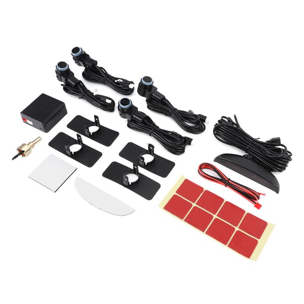 Intelligent parkeringsradararmssett 4 sensorprobe LED-skjerm bilryggeassistent system