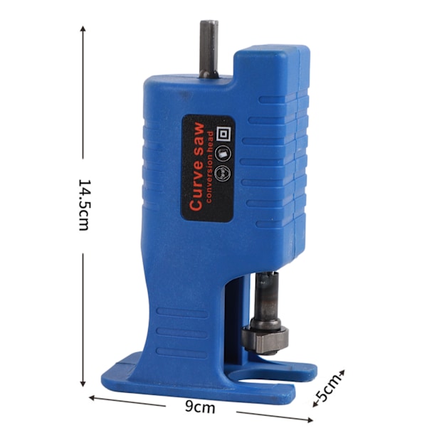 Adaptersett for elektrisk drill til sag - håndholdt, høy hardhet, trygt drill til sag adaptersett med 1 adapter og 3 sagblad