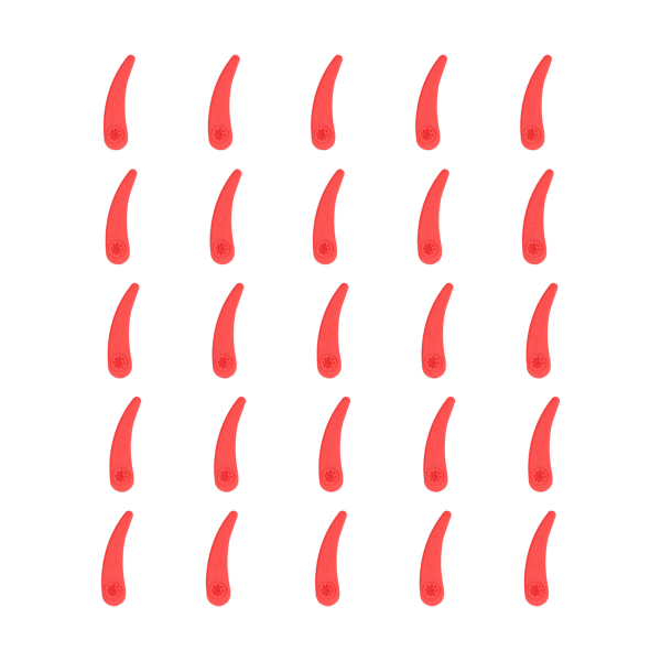 25 stk plæneklipper plastknive til hjemmeplæneklipper rød