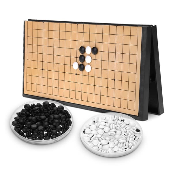 Go Spelset Magnetiskt Vikbart Bräde Weiqi Utbildningsspel för Barn