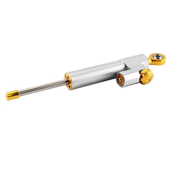 Universal Motorcykeldäck Aluminiumlegering Styrdämpare Stabilisator Säkerhetskontroll Silver