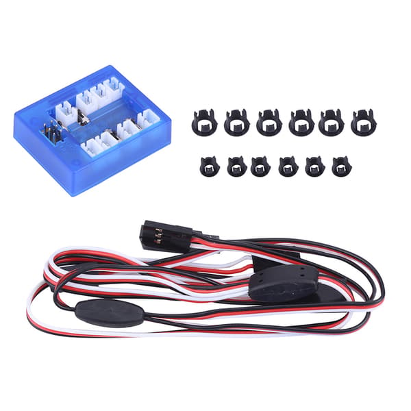 RC Bil 1/10 LED Lys System Kit - Simulerede Blinklys Lamper RC-Tilbehør