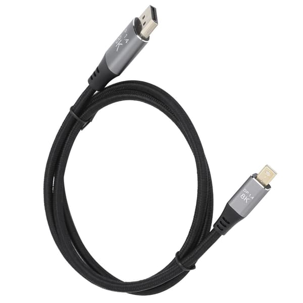 Mini DP til DP Adapterkabel 1.4 Version 8K High Definition 1 meter Mini DisplayPort