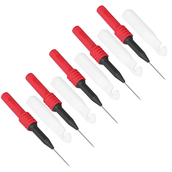5 stk. Testprobe Nål 0,7 mm med Tilbehørssæt til Multimeter Isoleringstest