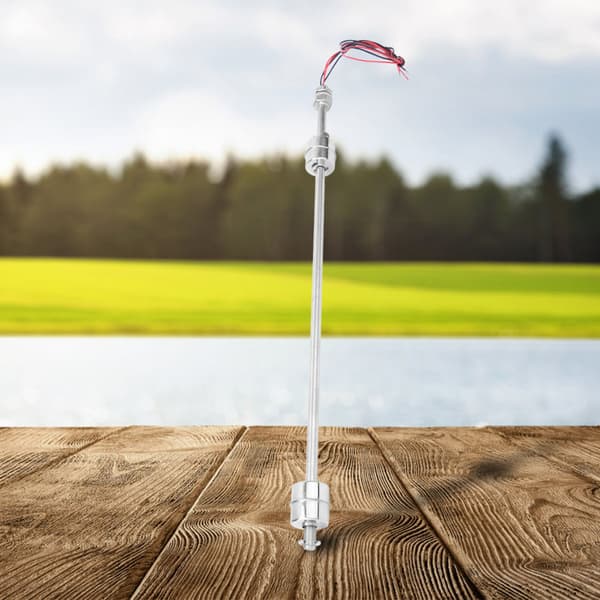 Rustfritt stål dobbel kule væskenivåsensor tankmåler DC0-110V 400mm flottør