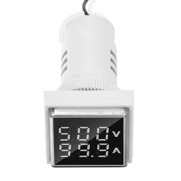 Digitaalinen AC-virtamittari 22mm 0-100A Valkoinen