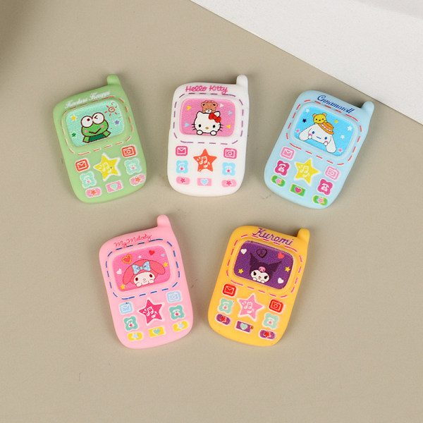 5st Dollhouse Simulation Miniature Mini Resin Mobiltelefon Mod