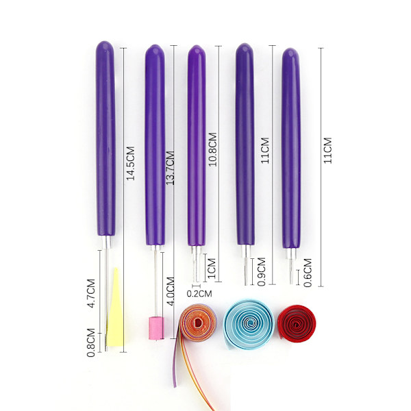 5 st/ set Quilling Paper Pen Scrapbooking Craft Origami Practica 5pcs