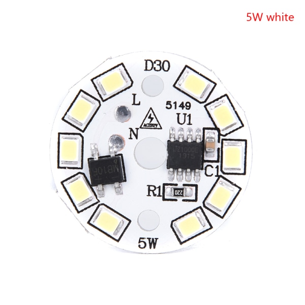 LED-lampa Patch Lamp SMD Plate Circular Module Light Source Plat 5w white