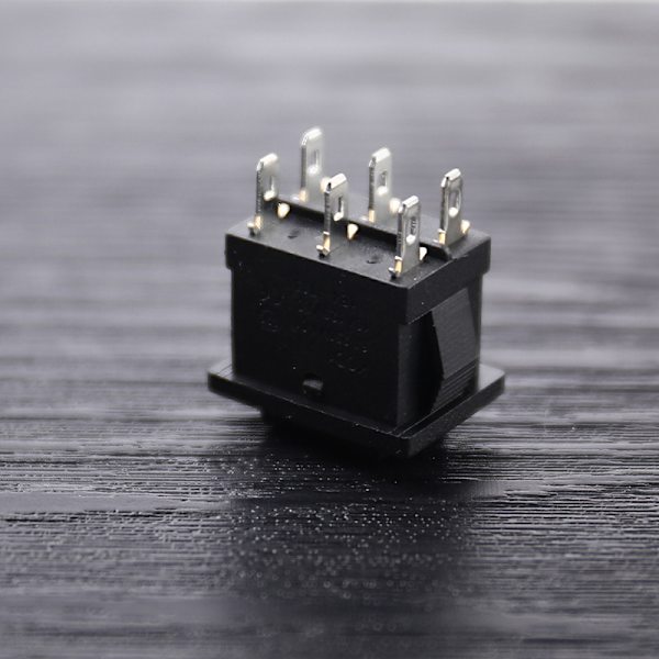 KCD2 Mini Svart 6PIN På/Av/På vippbrytare Båtvippbrytare Black