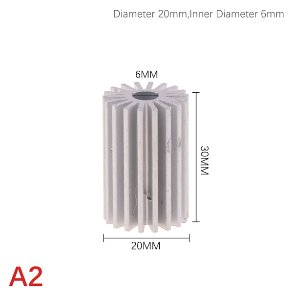 20 mm 27,5 mm 32 mm 40 mm 1W 3W Kylare Högeffekt Aluminium Led Ra A2