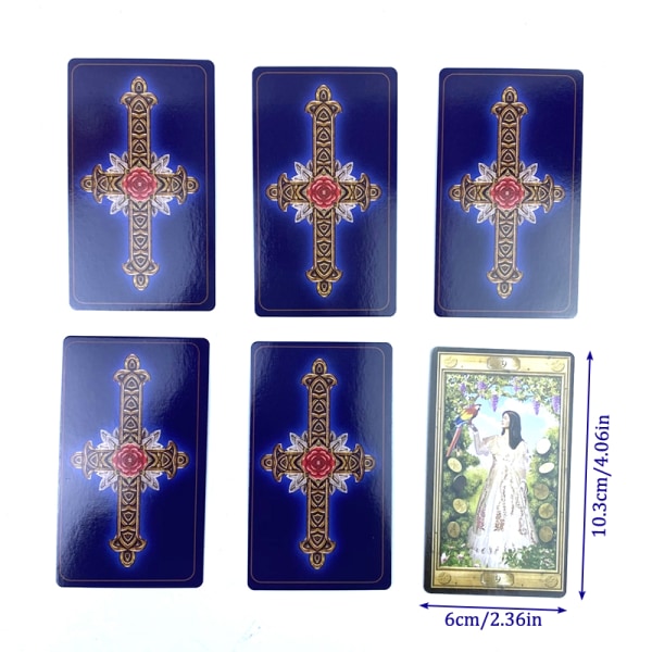 Den bildliga nyckeln Tarotkort Prophecy Divination Deck Family Pa