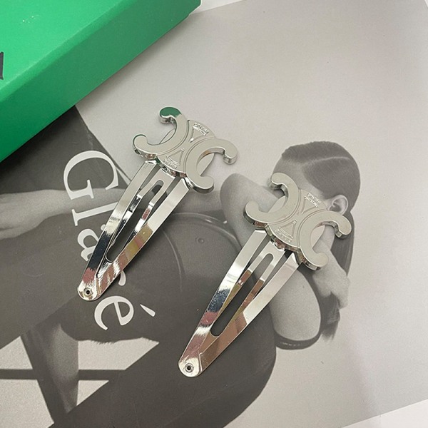 Ins Style Side Clip Vintage Mode Håraccessoarer Geometrisk Gold